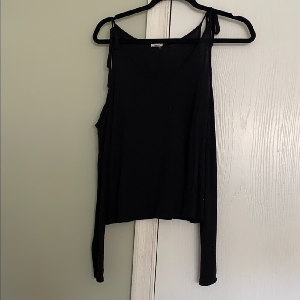 Garage Black Peep Shoulder Sweater